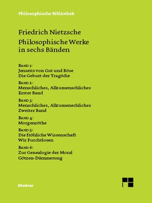 cover image of Philosophische Werke in sechs Bänden